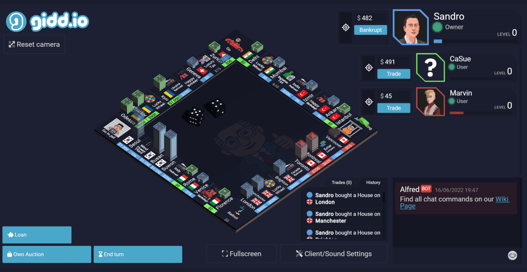 Capitalista (Online Monopoly Io Alternative)