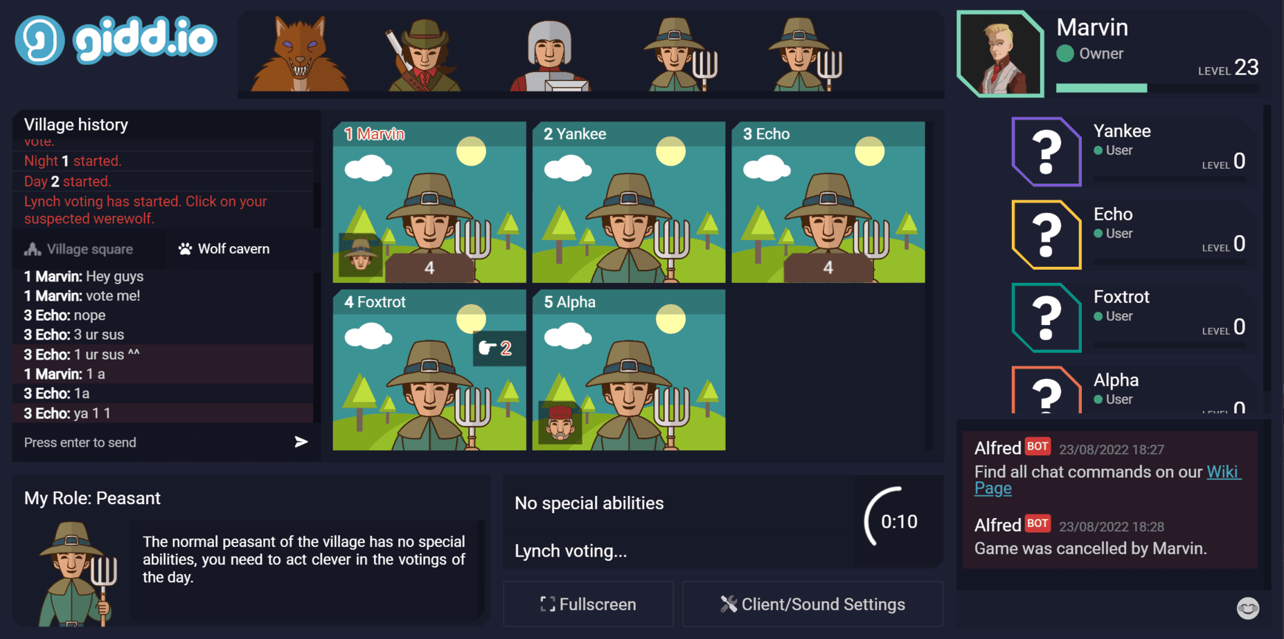 Werewolf Game Online Play The Werewolf Mafia Game